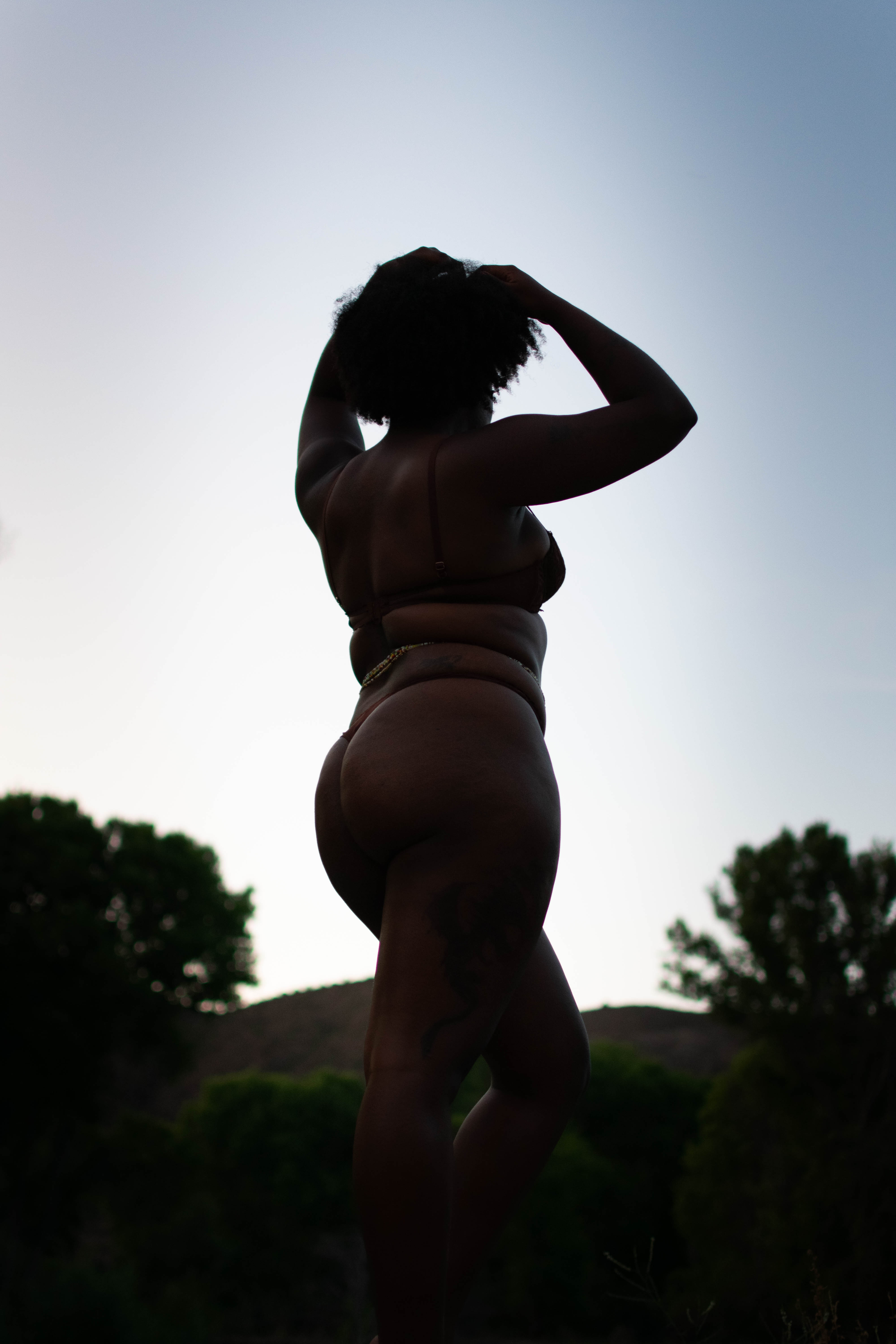 Outdoor Boudoir near Cliff, NM in Grant county, NM.